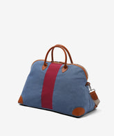 London Duffel Bag Stripe - Avio Blue | My Style Bags
