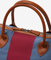London Duffel Bag Stripe - Avio Blue | My Style Bags