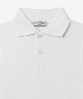 White Long-Sleeved Polo for Babies - Baby Travel Accessories | My Style Bags