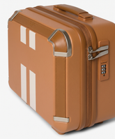 XS Vanity Case Caramel with Stripes - Custom Suitcases | My Style Bags