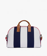 Standford Duffel Bag Stripe in White/Blue | My Style Bags