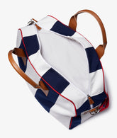 Standford Duffel Bag Stripe in White/Blue | My Style Bags
