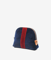 Trousse Large Velvet - Blue - Cosmetic Travel Bags | My Style Bags