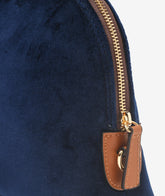 Trousse Large Velvet - Blue - Cosmetic Travel Bags | My Style Bags