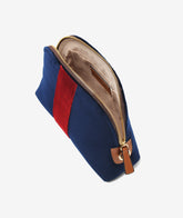 Trousse Large Velvet - Blue - Cosmetic Travel Bags | My Style Bags