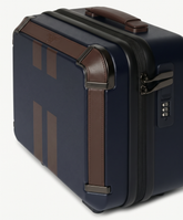 XS Vanity Case Navy Blue with Stripes - Custom Suitcases | My Style Bags