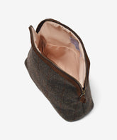 Trousse Large Tweed Deluxe - Chocolate - Cosmetic Travel Bags | My Style Bags