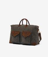 Harvard Safari Duffel Bag Tweed Deluxe - Chocolate | My Style Bags