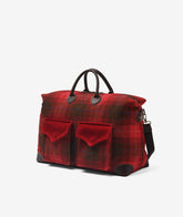 Harvard Safari Duffel Bag Harris Tweed - Red | My Style Bags