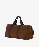 Boston Duffel Bag Large Felt in Suede/Blue - Suede/Blue | My Style Bags