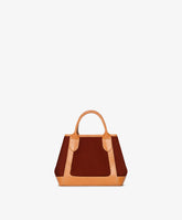 Handbag Chloe Velour - Burgundy - Light Brown | My Style Bags