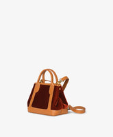 Handbag Chloe Velour - Burgundy - Light Brown | My Style Bags