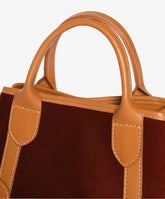 Handbag Chloe Velour - Burgundy - Light Brown | My Style Bags