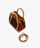 Handbag Chloe Velour - Burgundy - Light Brown | My Style Bags