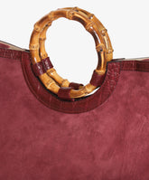 Bamboo Handbag Deluxe - Large in Burgundy - Burgundy | My Style Bags