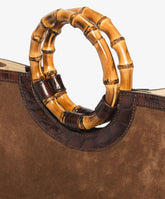 Bamboo Handbag Deluxe - Large in Dark Brown - Dark Brown | My Style Bags