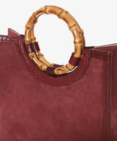 Bamboo Handbag Deluxe - Medium in Burgundy | My Style Bags