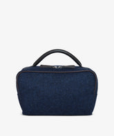 Berkeley Beauty Case in Blue Wool - Blue Wool | My Style Bags