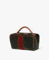 Berkeley Beauty Case Velour in Dark Green | My Style Bags