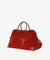 London Duffel Bag Velour - Burgundy - Burgundy | My Style Bags