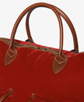 London Duffel Bag Velour - Burgundy - Burgundy | My Style Bags