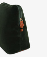 Trousse Large Velour in Green - Dark Green | My Style Bags