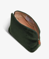 Trousse Large Velour in Green - Dark Green | My Style Bags