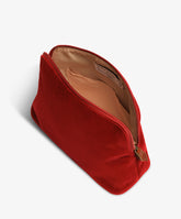 Trousse Large Velour in Red - Red | My Style Bags