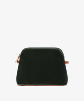 Trousse Medium Velour in Dark Green | My Style Bags