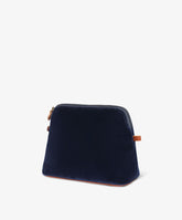 Trousse Medium Velour in Blue - Navy Blue | My Style Bags