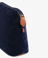 Trousse Medium Velour in Blue - Navy Blue | My Style Bags