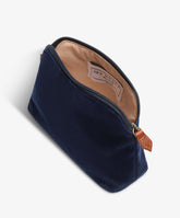 Trousse Medium Velour in Blue - Navy Blue | My Style Bags