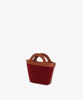 Handbag Alma Velour - Burgundy - Burgundy | My Style Bags