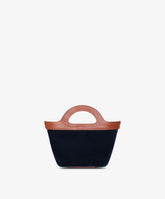 Handbag Alma Velour - Navy Blue - Navy Blue | My Style Bags