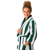 Bathrobe Versilia with Shawl Collar - Green - Green | My Style Bags