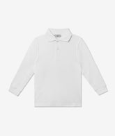 White Long-Sleeved Polo for Babies - Baby Travel Accessories | My Style Bags