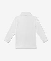 White Long-Sleeved Polo for Babies - Baby Travel Accessories | My Style Bags