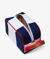 Boston Beauty Case Stripe in White/Blue | My Style Bags
