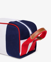 Boston Beauty Case Stripe in White/Blue | My Style Bags