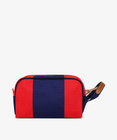 Boston Beauty Case Stripe in Blue/Red | My Style Bags