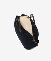Harvard Duffel Bag Velour - Large in Dark Blue | My Style Bags