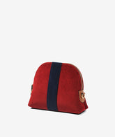 Trousse Large Velvet - Red - Cosmetic Travel Bags | My Style Bags