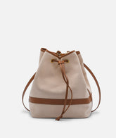 Canvas Bucket Handbag - Light Brown | My Style Bags