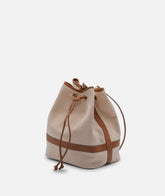 Canvas Bucket Handbag - Light Brown | My Style Bags