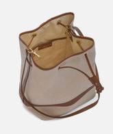 Canvas Bucket Handbag - Light Brown | My Style Bags