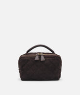 Cosmetic Travel Bag Berkeley Large Quilted - Dark Brown | My Style Bags