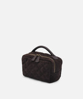 Cosmetic Travel Bag Berkeley Large Quilted - Dark Brown | My Style Bags