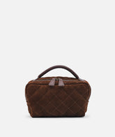 Cosmetic Travel Bag Large Quilted - Tobacco | My Style Bags