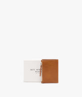  Credit Card Holder with Zipper in Light Brown - Light Brown | My Style Bags