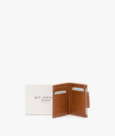  Credit Card Holder with Zipper in Light Brown | My Style Bags